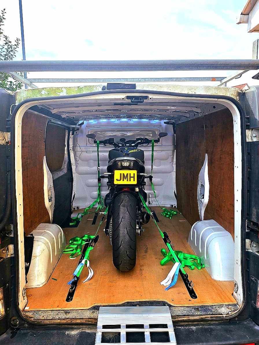 JMH motorcycle transport job
